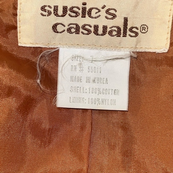 Vintage Susie’s Casuals Corduroy Jacket - Picture 5 of 7